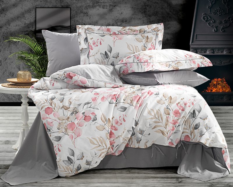 Desenli Poplin Nevresim Takımı