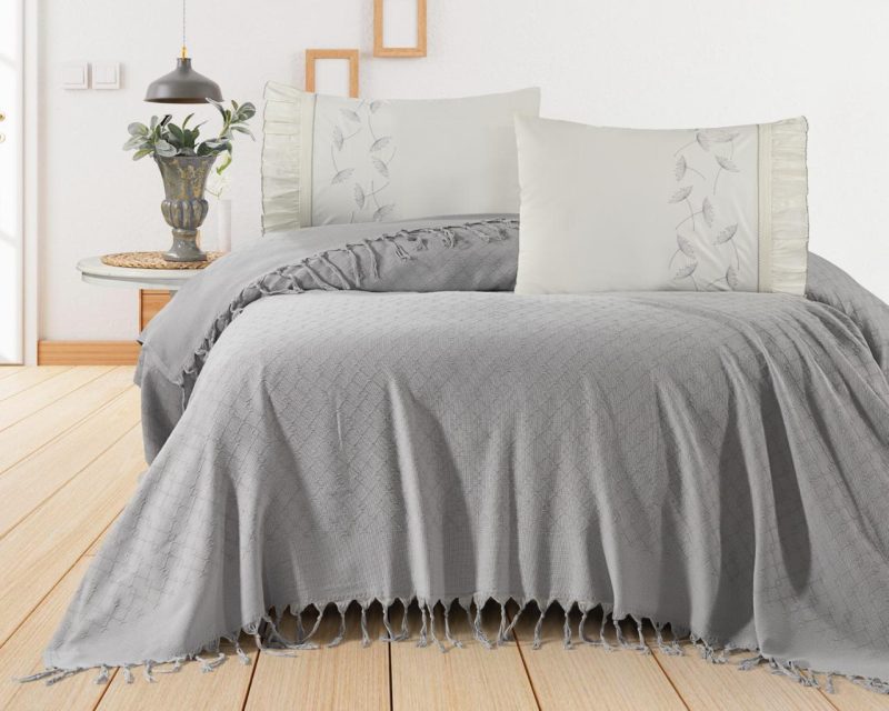 4 Parça Leto Pike Seti - Açık Gri