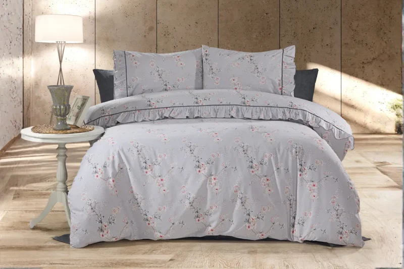 Rengin Fırfırlı 6 Parça Pamuklu Nevresim Takımı